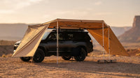 270 Degree Awning, 52 Sq.Ft Driver Side Vehicle Awning, UV50+ Waterproof Car Side Awnings with Carry Bag, All-Weather Overland Awnings Car Shelter for SUV Van Truck Camping — Lifestyle
