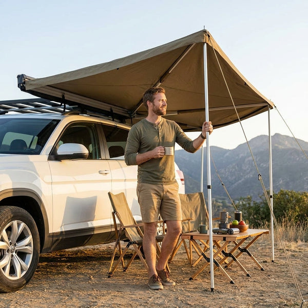 Vehicle Awning Designed for All-Weather Protection, 270 Degree Coverage, UV50+ Waterproof, 52 Sq Ft