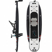 Inflatable Kayak with Pedal System, 12Ft Premium PVC Fishing Kayak, Portable & Lightweight with Rudder System, Aluminum Seat, and Accessories Included (HIN Included)