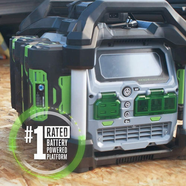 EGO Power+ PST3041 3000W Nexus Portable Power Station for Indoor and Outdoor Use (4) 5.0Ah Battery Included