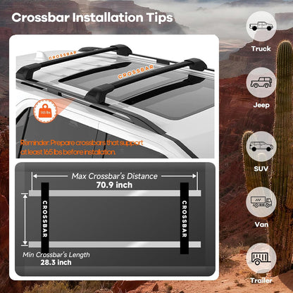 Adventurer Pro Rooftop Tent Hard Shell with Side Awning&Led Light Strip, 2-3 Person Roof Top Tent for 4 Season Camping, Aluminum Pop up Roof Tent for Truck Jeep SUV Van Trailer