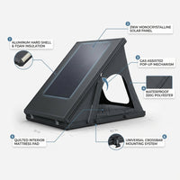 Rooftop Tent Hard Shell,Solar Panel Roof Top Tent Hardshell, Pop up Rooftop Camping for Jeep Truck Car SUV Van Wrangler. — How It Works